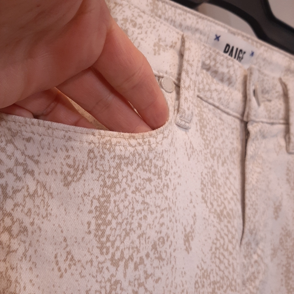 Paige Hoxton Ankle Snake Print Skinny Jeans Python Anthropologie Denim Size 26 - Picture 9 of 16
